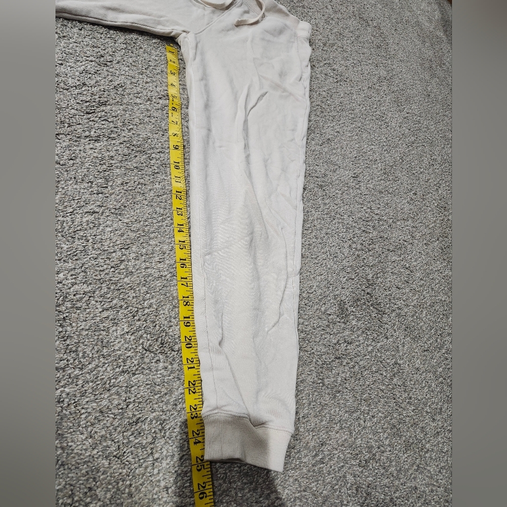 Nike Yoga Neutral Cream Drawstring Joggers, Minor Piling SZ Small - Picture 3 of 7